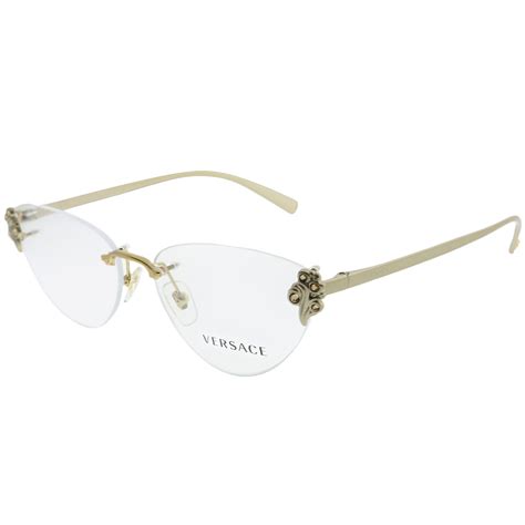 versace reading glasses women's|versace rimless eyeglass frames.